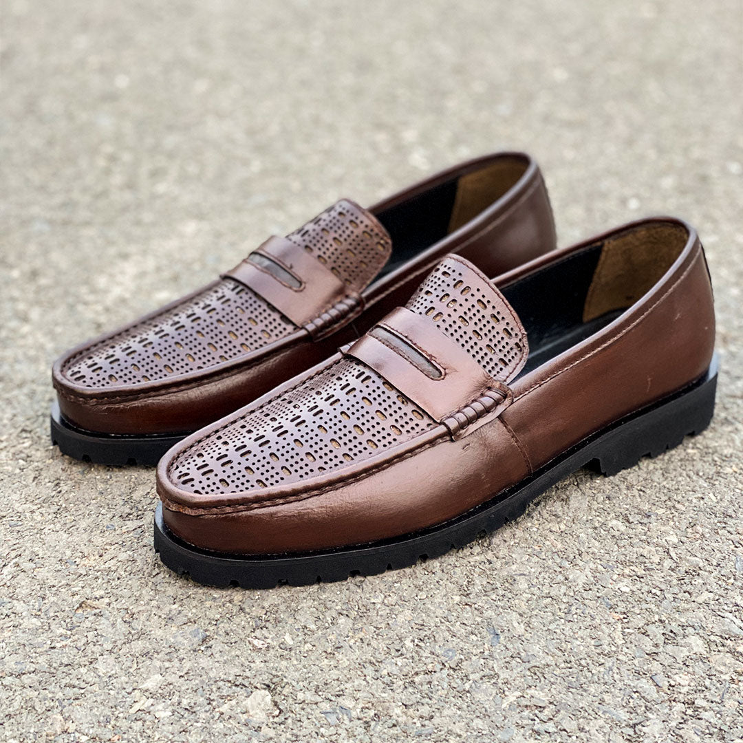 LE Premium Leather Chunky Loafer Shoe SD 295