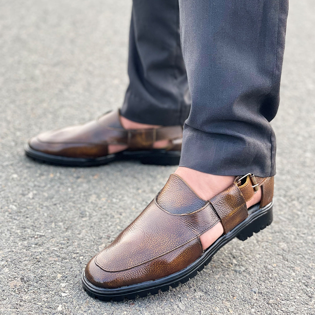 LE Pure Leather Handmade Genos Chappal -340