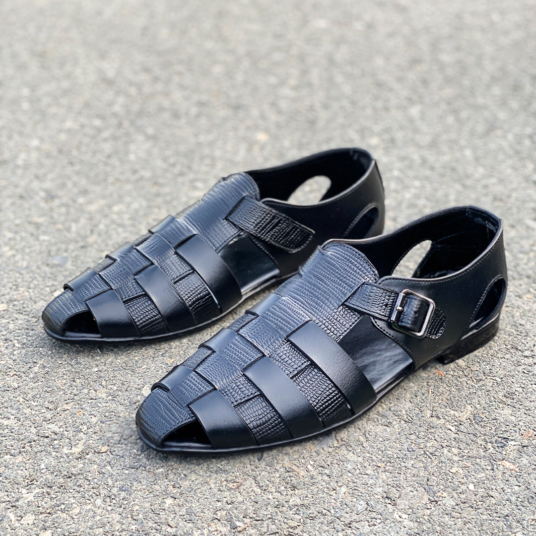 LE Peshawari Glades Black Sandal WJ 361