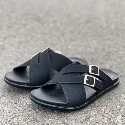 LE Pure Leather Handmade Suede Slipper  541