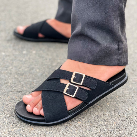 LE Pure Leather Handmade Suede Slipper  541