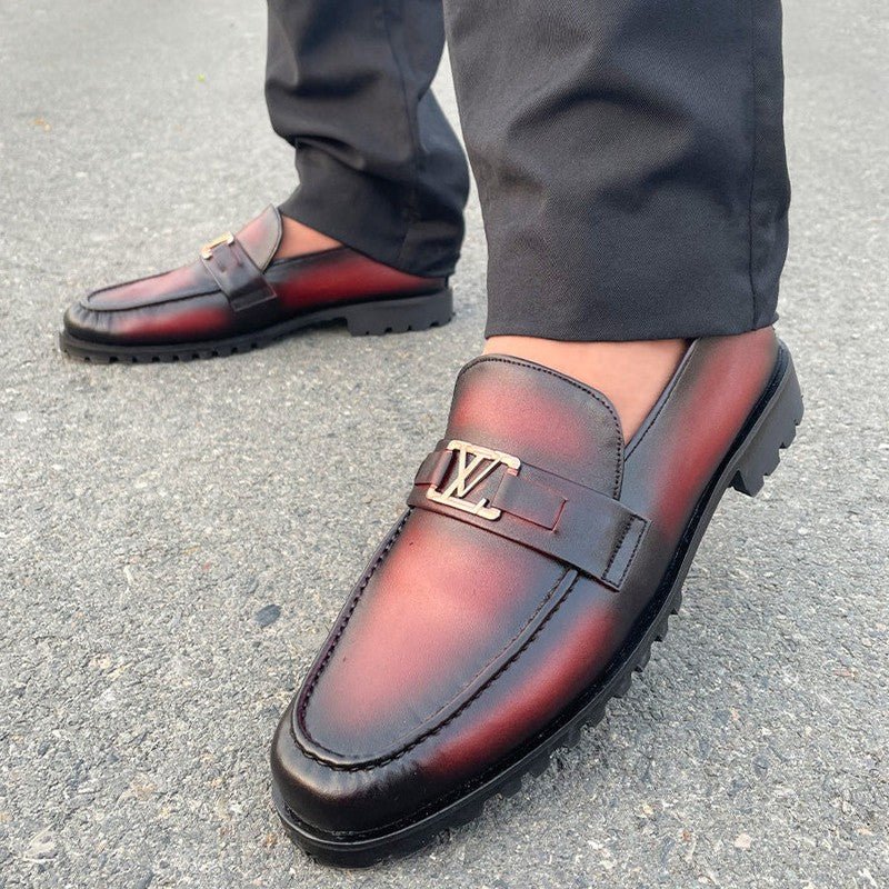 LE Premium Cow Leather Mustang Chunky Loafer - 258