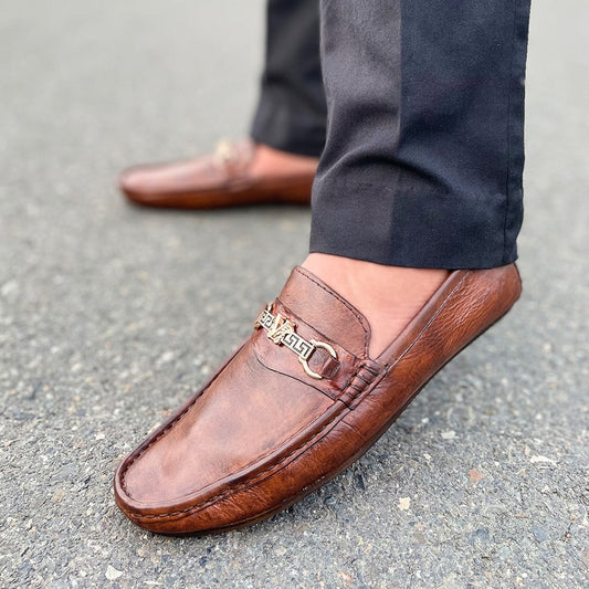 LE Pure Leather Handmade Gucciana Loafer - 625