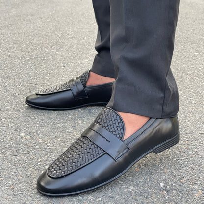 LE Premium Leather Woven Fiesta Formal Shoe - 802