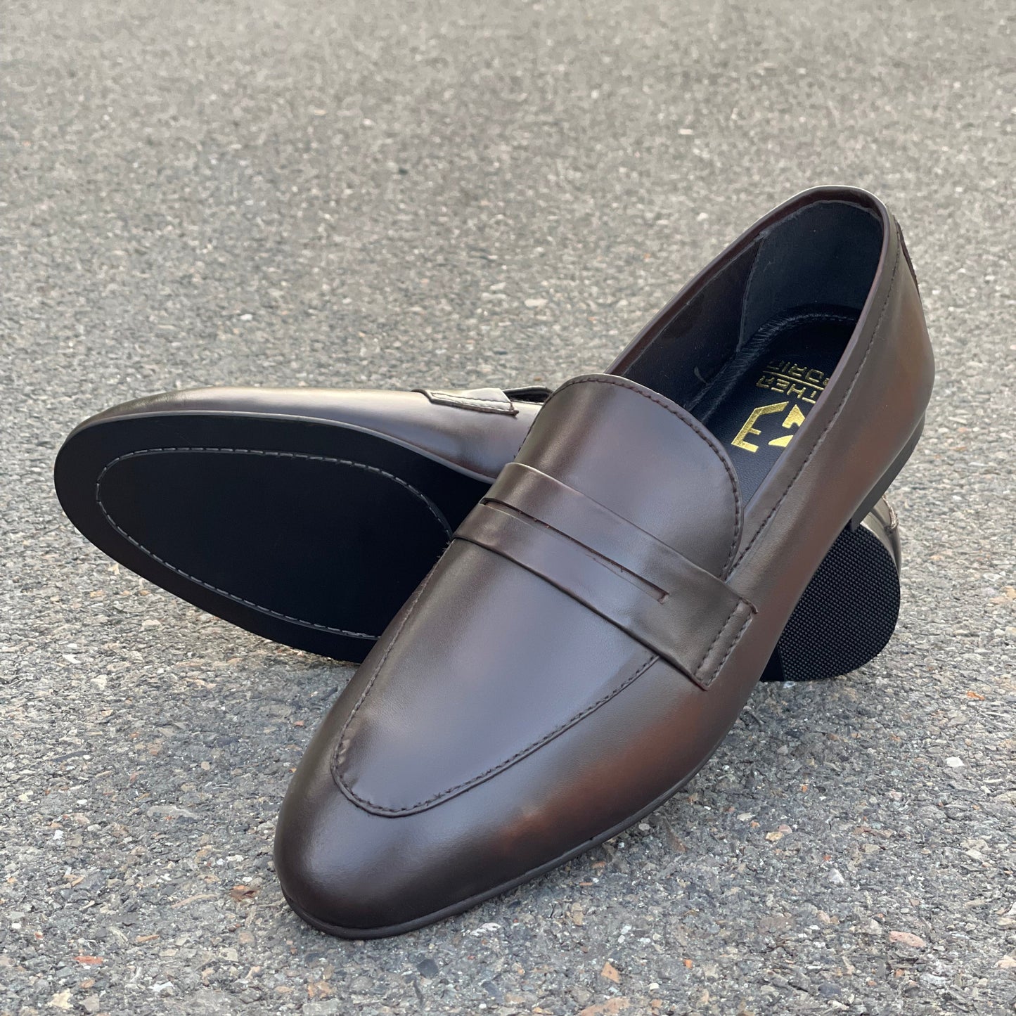 LE Premium Leather Toned Penny Formal Shoe  803