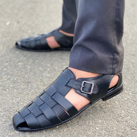 LE Peshawari Glades Black Sandal WJ 361