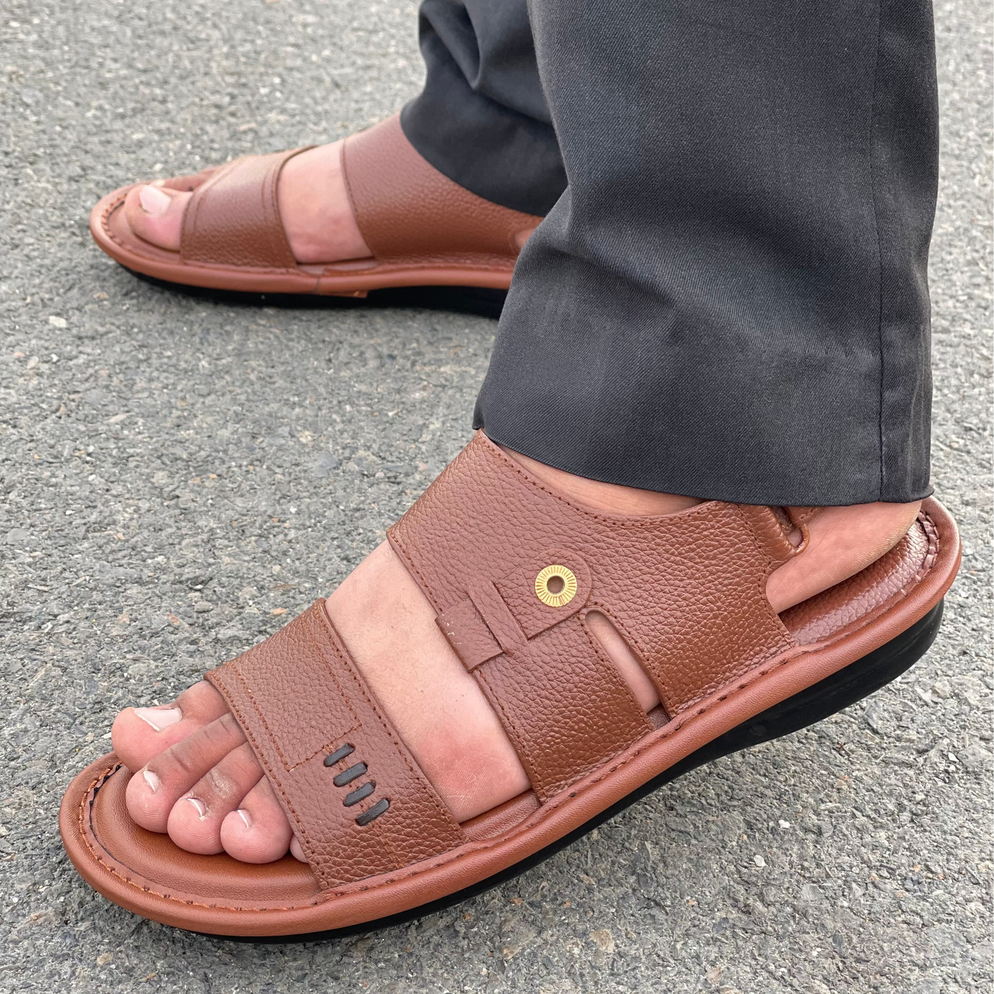 LE Pure Leather Handmade X-Touch Sandal  368