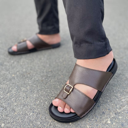 Pure Leather Handmade Arabic-Slipper - 517