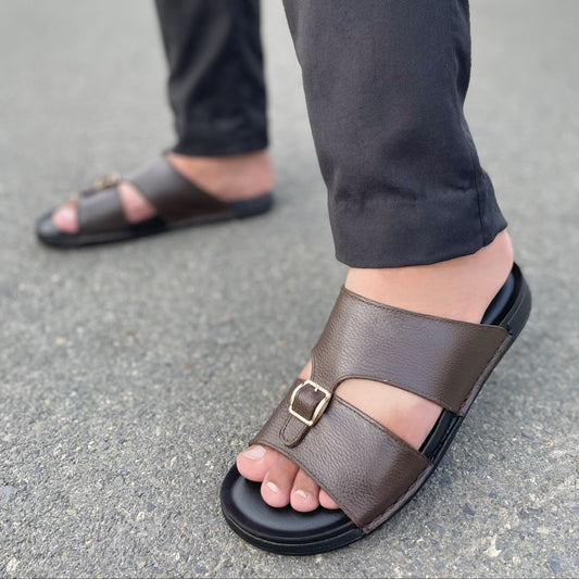 Pure Leather Handmade Arabic-Slipper - 517