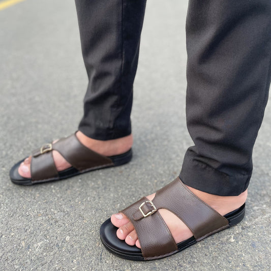 Pure Leather Handmade Arabic-Slipper - 517