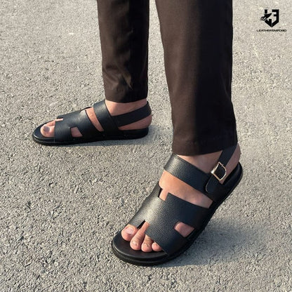 Le Handmade Pure Leather Sandal Horizone-1023 Sandle