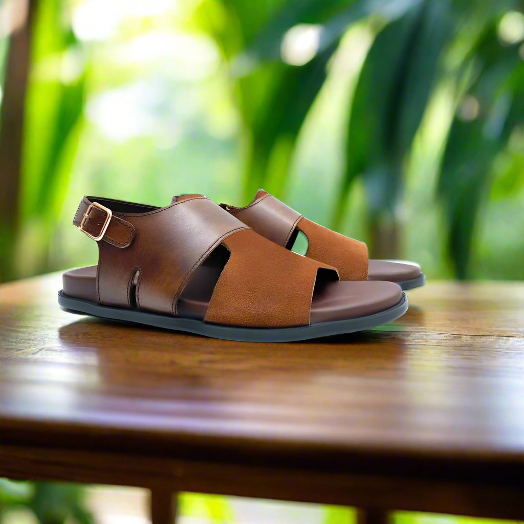 Le Handmade Pure Leather Sandal Lardox- 1031