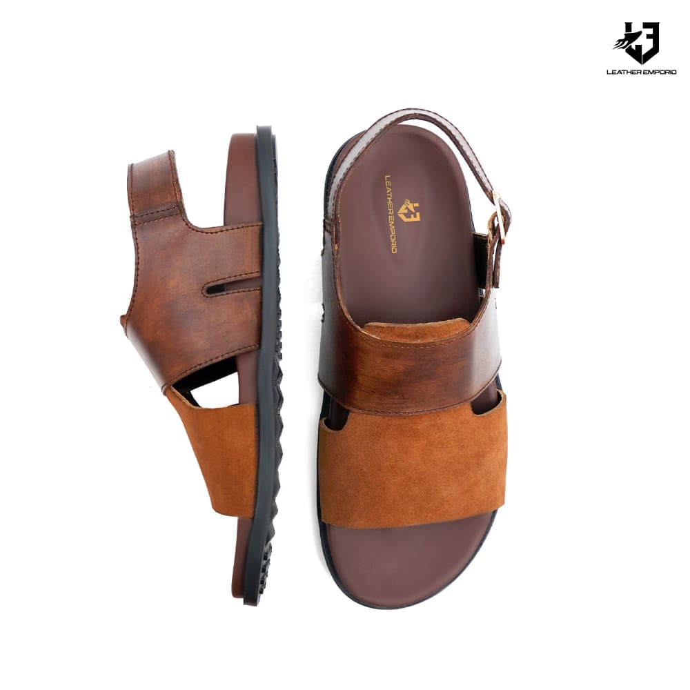 Le Handmade Pure Leather Sandal Lardox- 1031