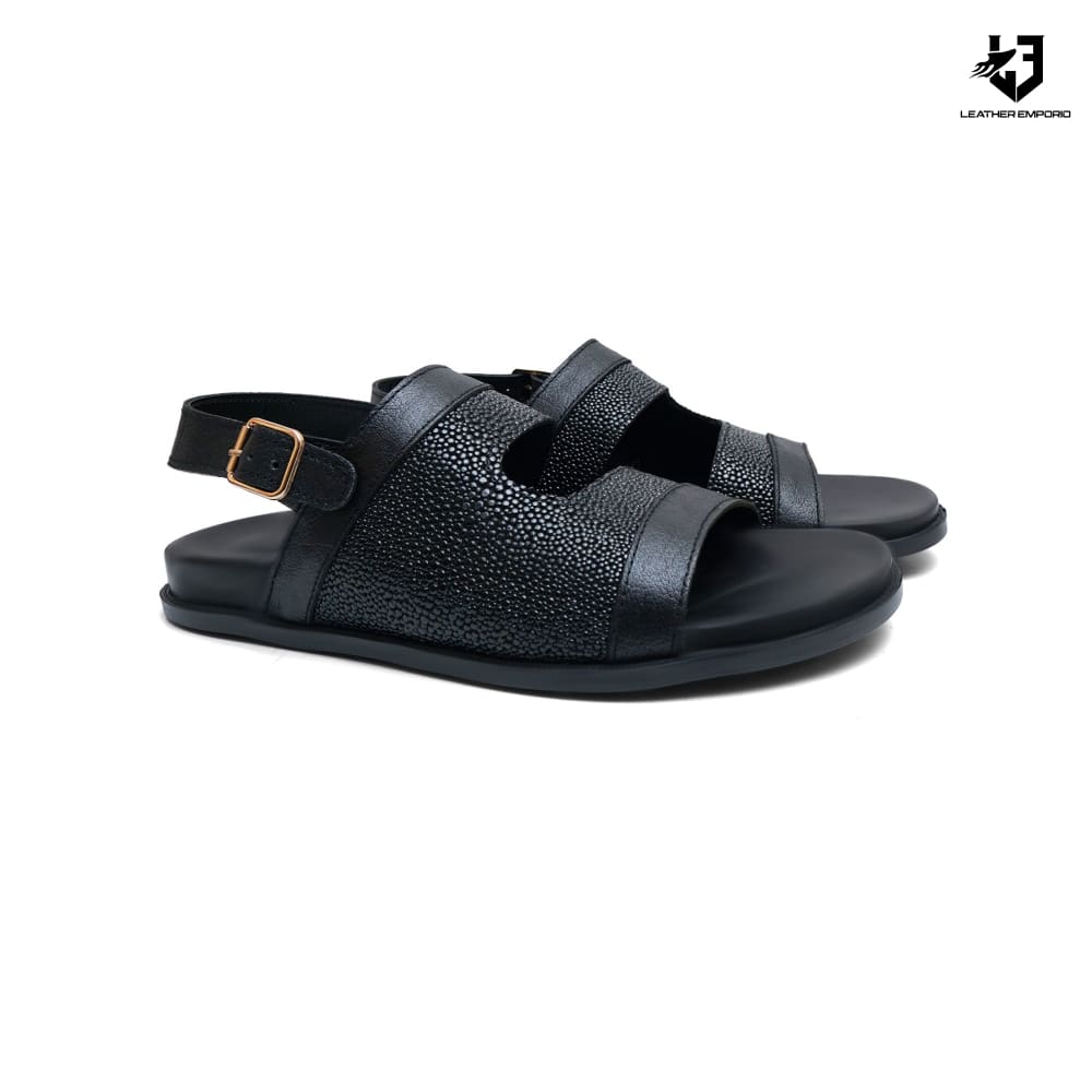 Le Handmade Pure Leather Sandal Texture- 1026