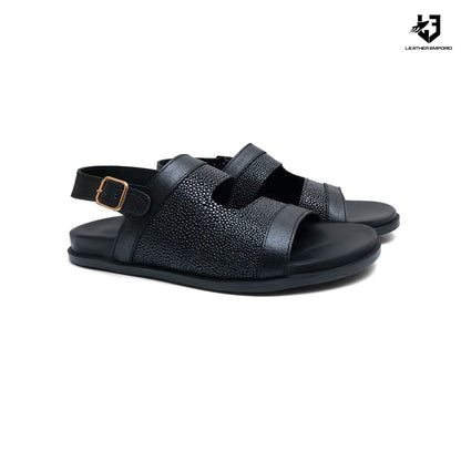 Le Handmade Pure Leather Sandal Texture- 1026