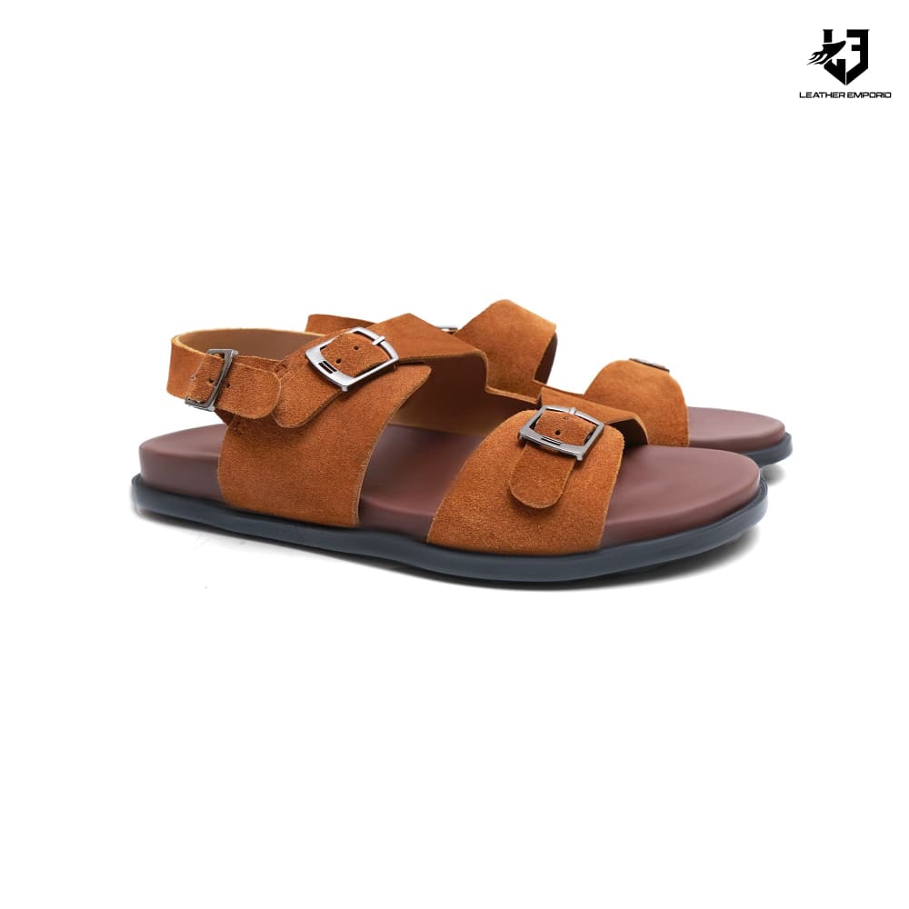 Le Handmade Suede Leather Sandal-1024 Sandal