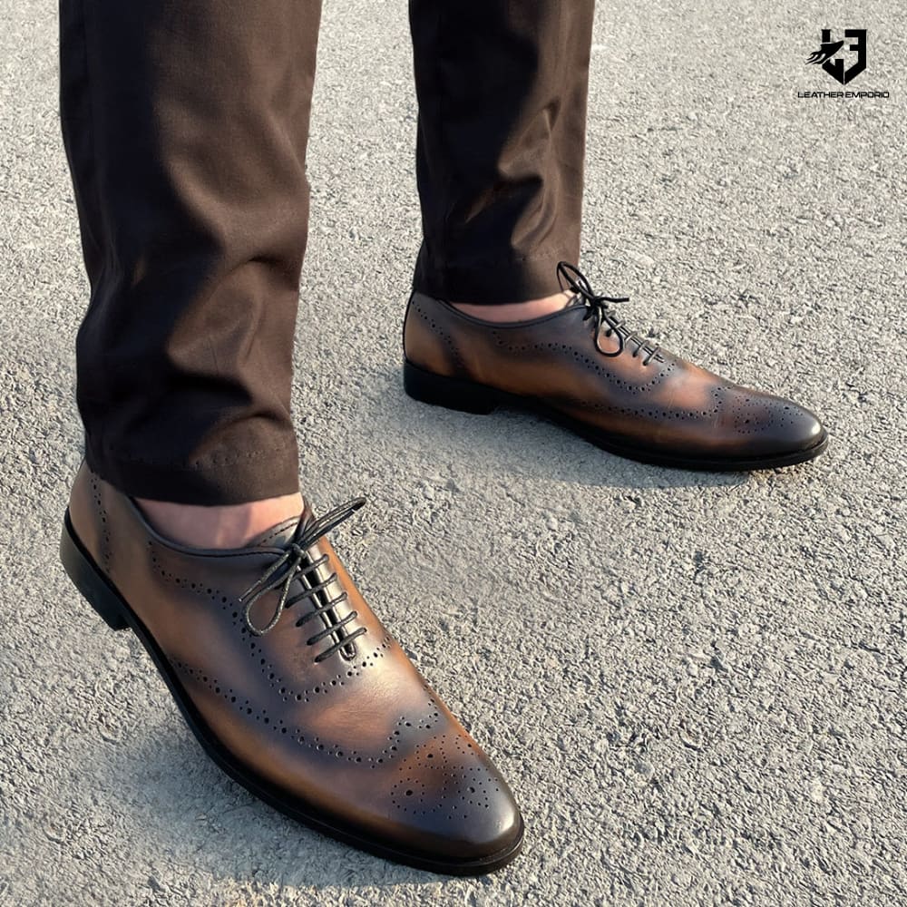 Le Premium Leather Broque Wholecut - 810 Formal Shoes