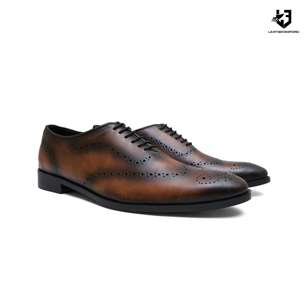 Le Premium Leather Broque Wholecut - 810 Formal Shoes