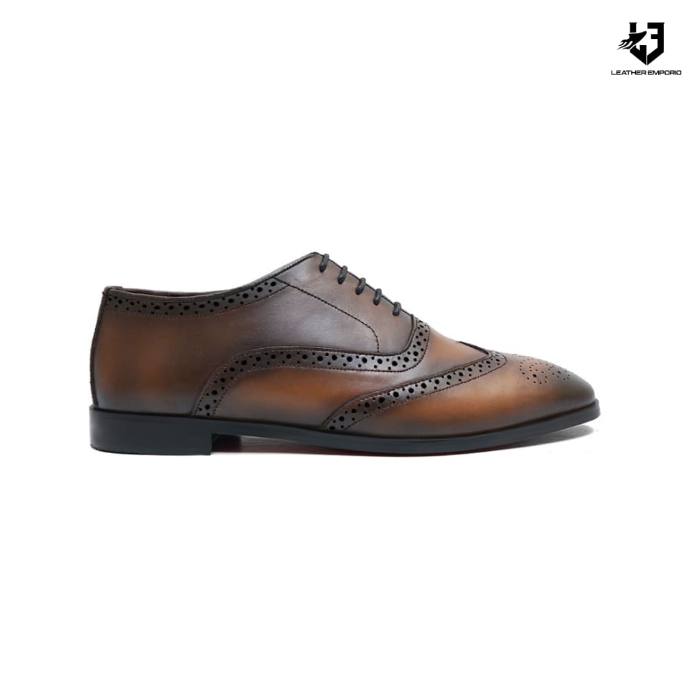 Le Premium Leather Oxford Bronzy - 809 Casual Shoes