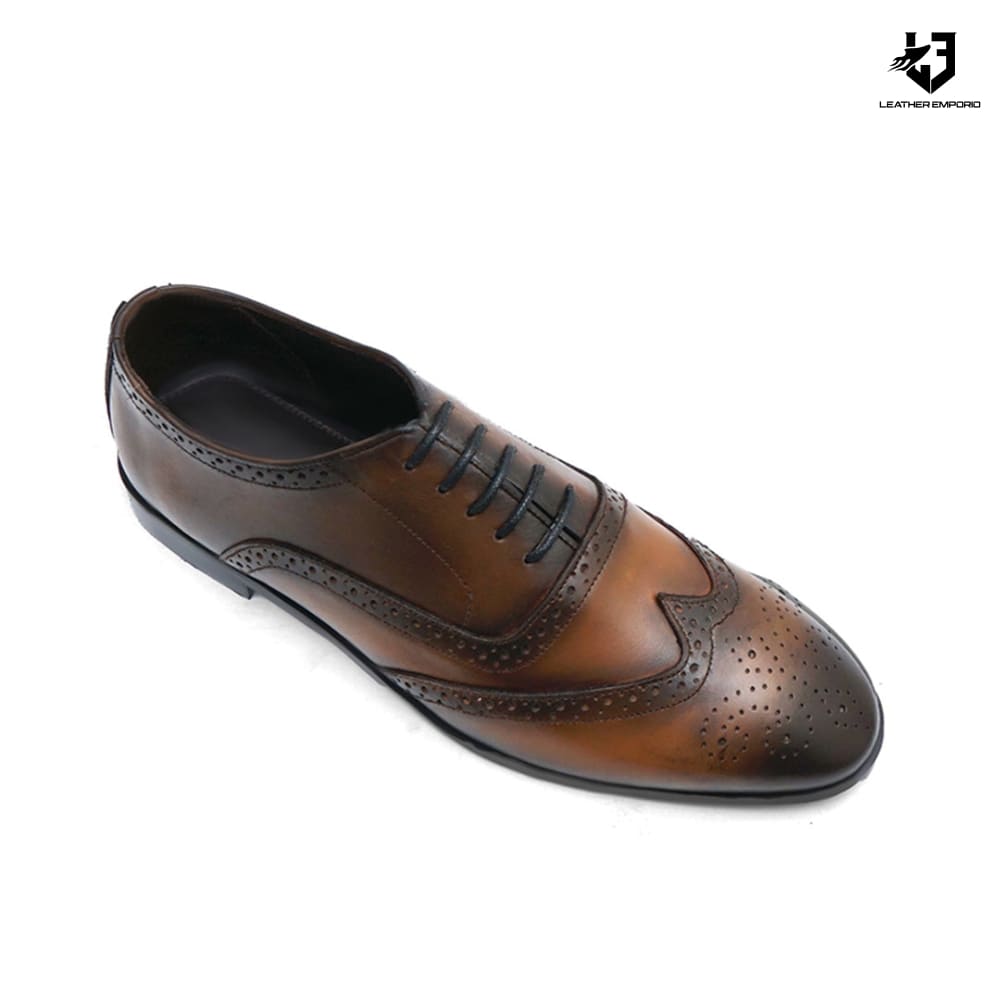 Le Premium Leather Oxford Bronzy - 809 Casual Shoes