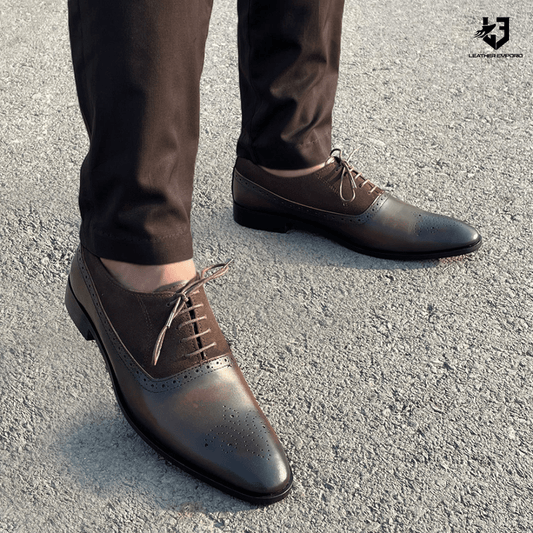 Le Premium Leather Suede Shoe - 807 Formal Shoes