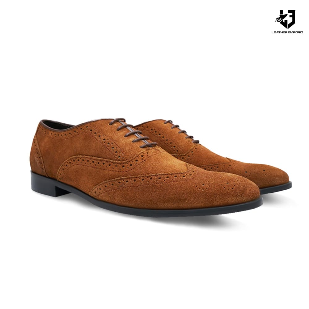 Le Premium Suede Leather Mustard Bash - 811 Formal Shoes