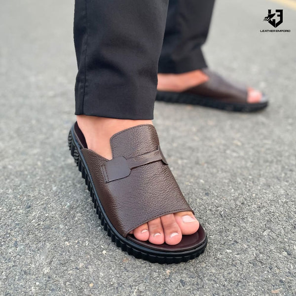 LE Pure Leather Handmade High Sole Slipper WL 525 Slipper