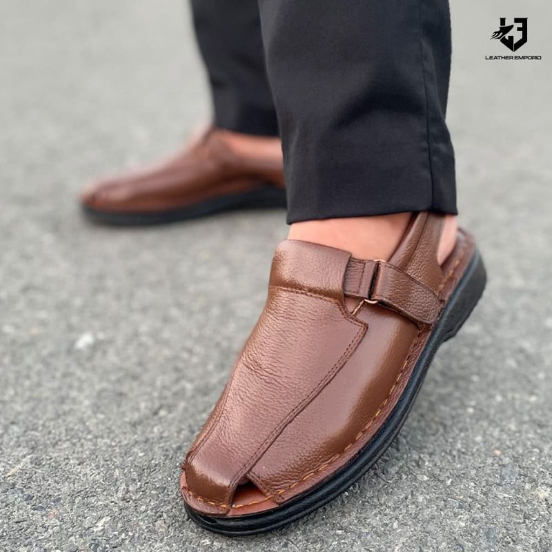 LE Pure Leather Handmade Hushler WL 345 Sandal peshawari
