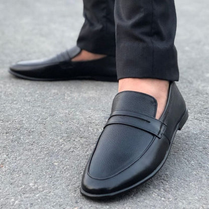 Le Pure Leather Handmade Mild Black-136 Formal Shoes