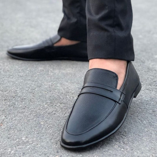Le Pure Leather Handmade Mild Black-136 Formal Shoes