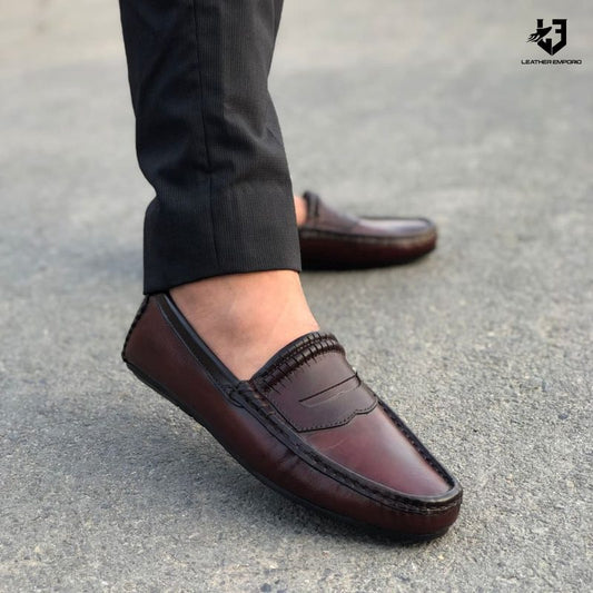 Le Pure Leather Handmade Penny Classic-605 Casual Shoes