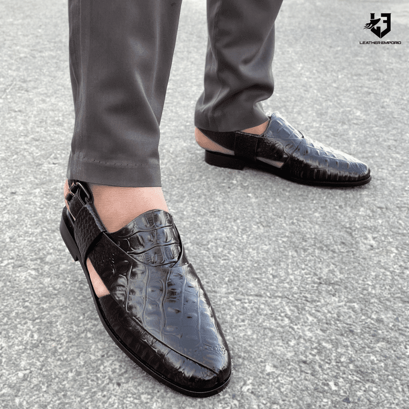LE Pure Leather Handmade Sparker -339 Sandal peshawari