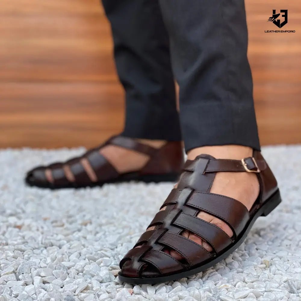 Le Pure Leather Handmade Strap-324 Sandal