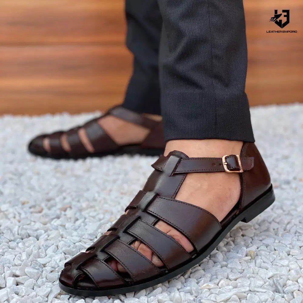 Le Pure Leather Handmade Strap-324 Sandal