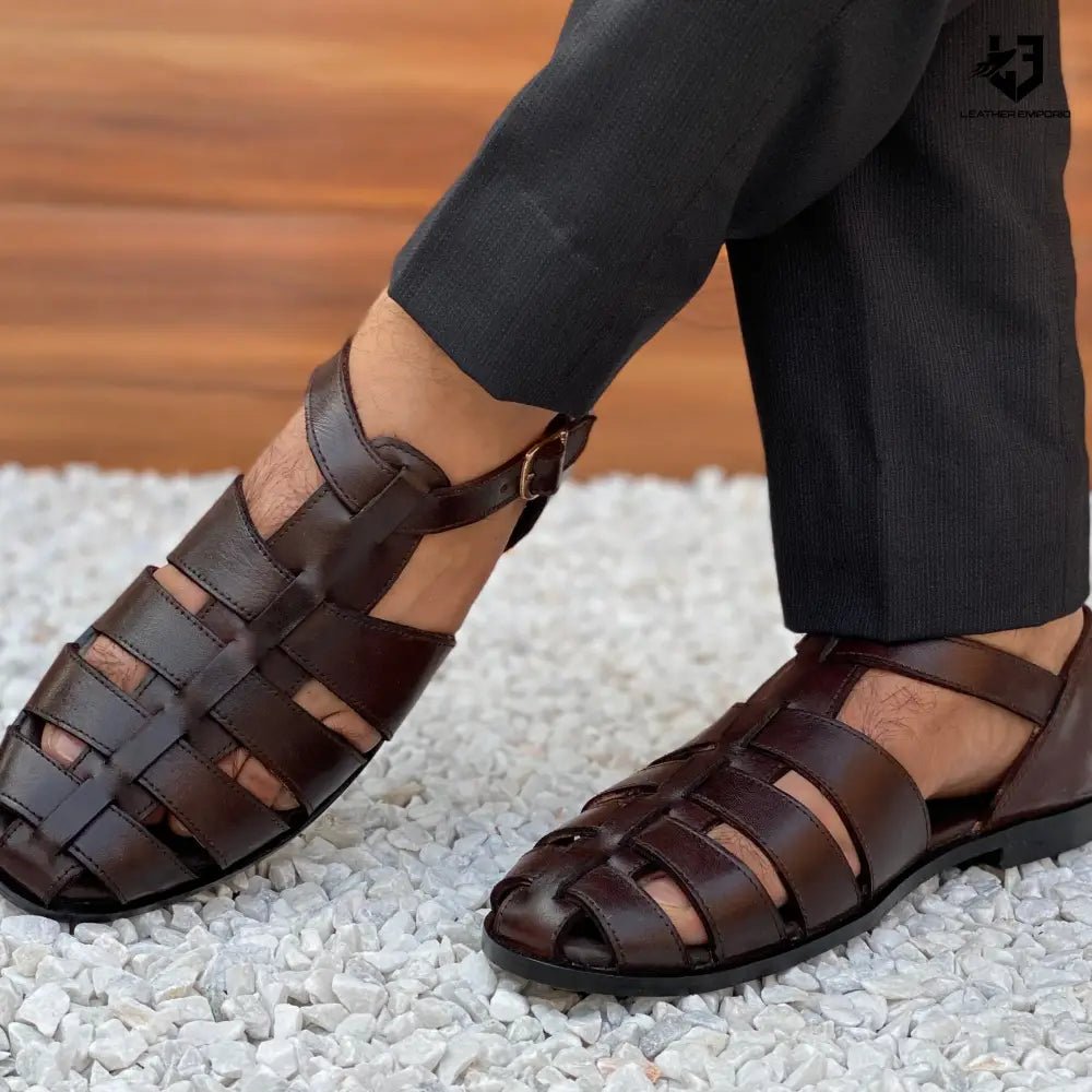 Le Pure Leather Handmade Strap-324 Sandal