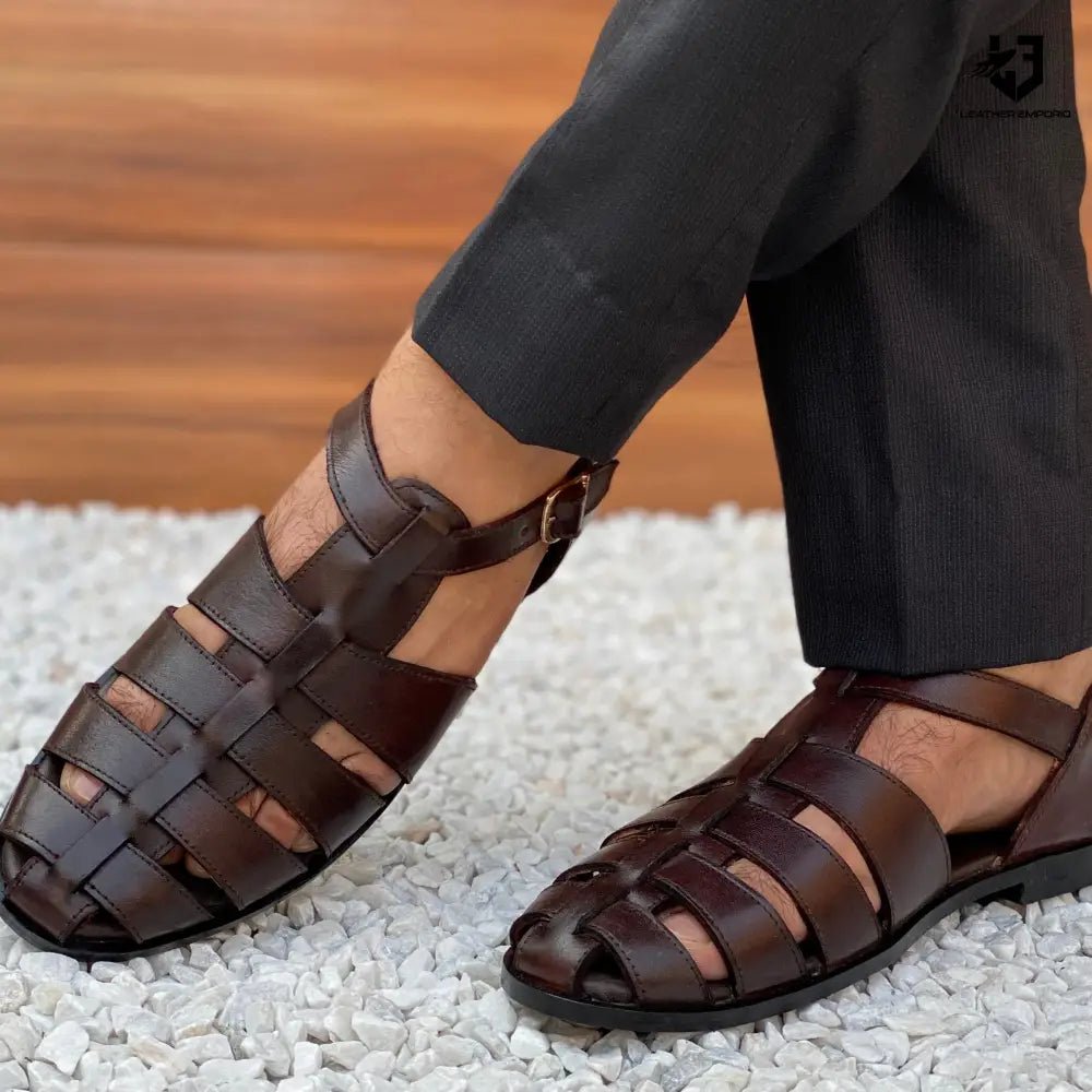 Le Pure Leather Handmade Strap-324 Sandal