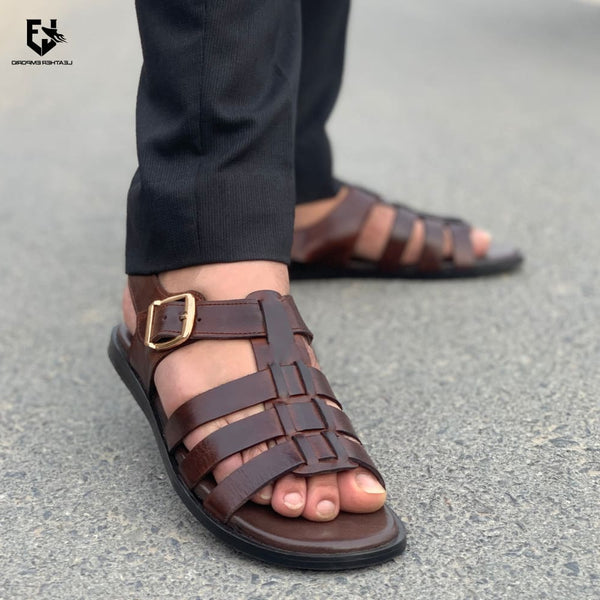 Le Pure Leather Handmade Straps-Sd1021 Sandal