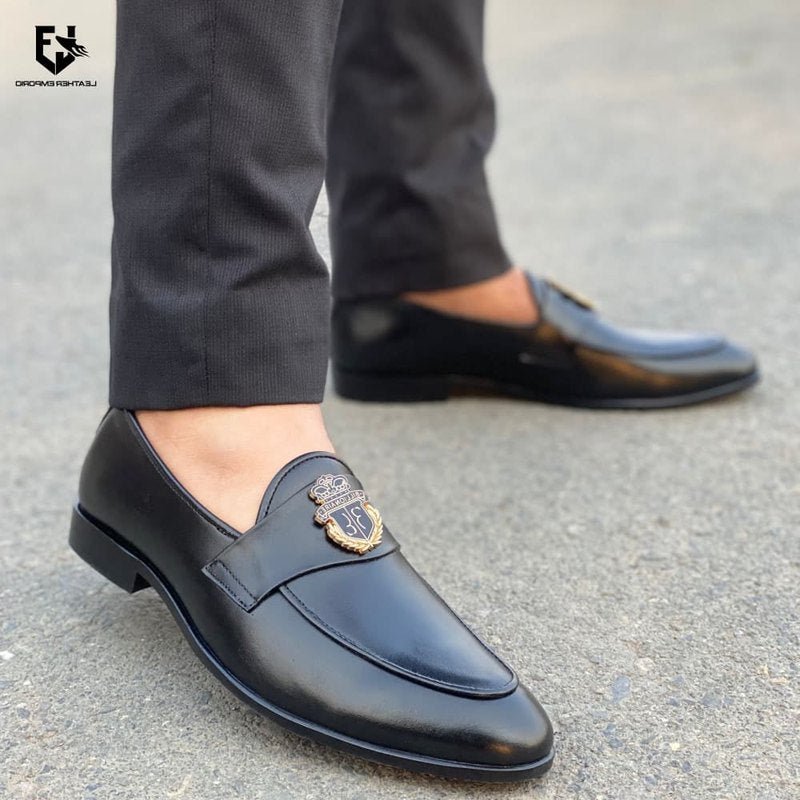Le Pure Leather Handmade Voltis Black-123 Formal Shoes