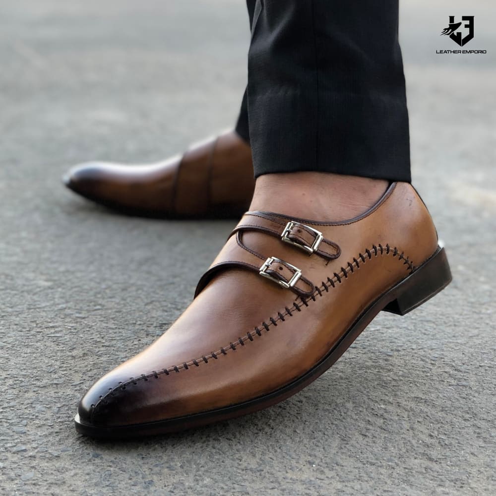 Le Pure Leather Handmade Zip Chain-107 Formal Shoes