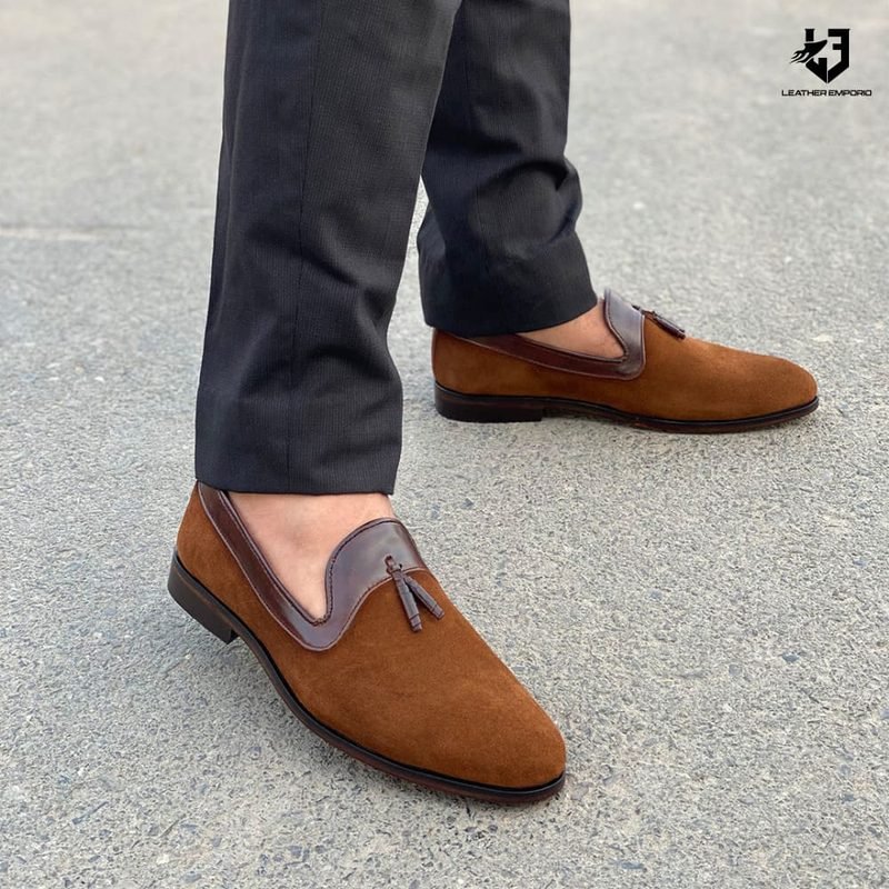 Le Pure Suede Leather Handmade Avaton Formal Shoes