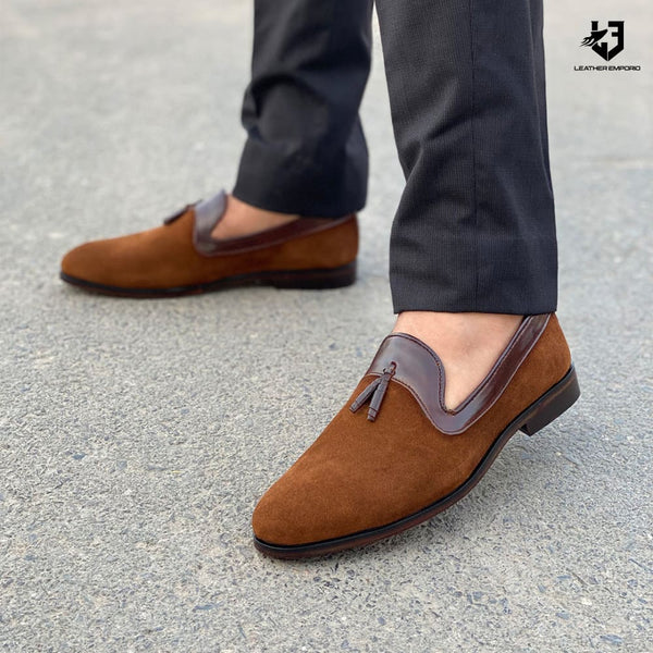 Le Pure Suede Leather Handmade Avaton Formal Shoes