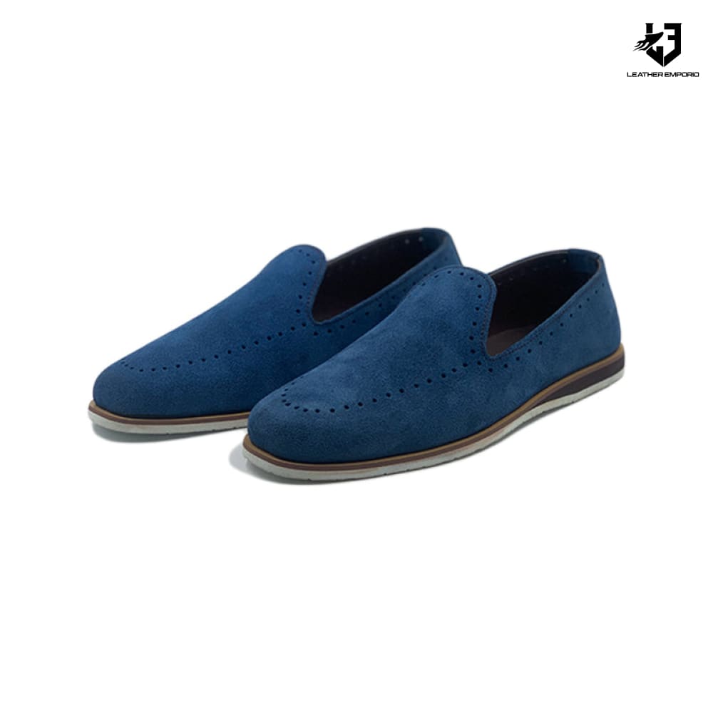 Leather Emporio Pure Hand Made Blue Bird-166 Casual Shoes